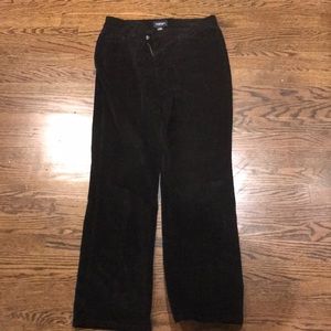 Straight legged black jeans